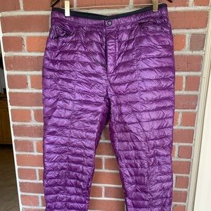 Marmot down warm purple pants mountain Hardware